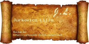 Jurkovics Lilla névjegykártya