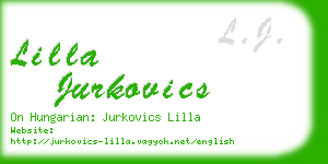 lilla jurkovics business card